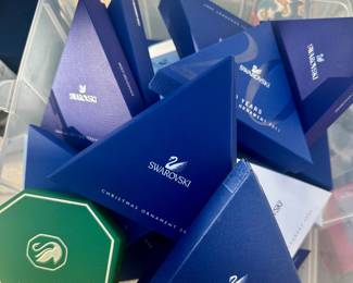 Also many Swarovski crystal ornaments