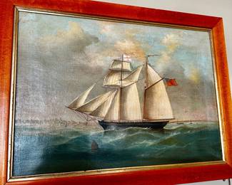 Antique seascape. 