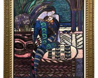 Signed Wong Shue "My Child My Love" Serigraph