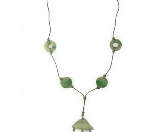 Mid Qing Woman's Imperial Jade Court Necklace