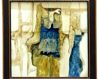 Signed Camacho Mixed Media on Canvas Panel