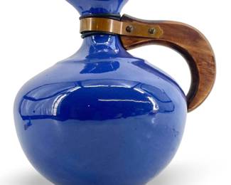 Blue Glazed Bauer Ceramic Jug