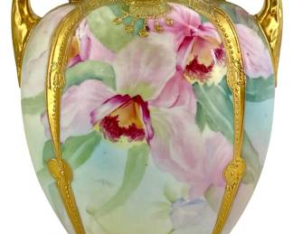 Late 19th Century Maple Leaf Nippon Vase