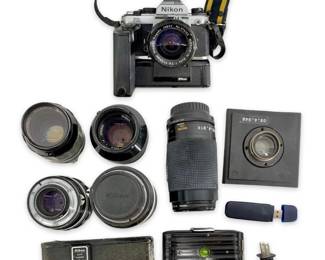 10pc Nikon Camera and Accessories Set