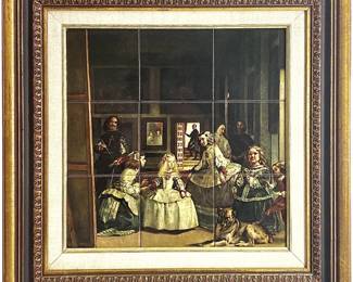 “Las Meninas" Diego Velázquez Framed Ceramic Tile