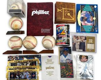 18pc Mixed Baseball Memorabilia Collection