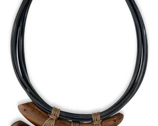 Handcrafted Bone and Wood Fiji Necklace