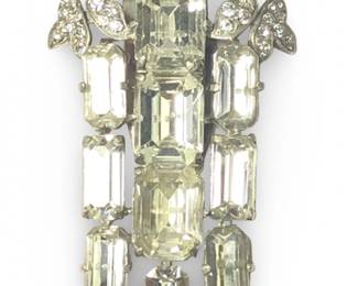 Lavish Early Eisenberg Rhinestone Fur Clip