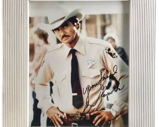 Vintage Framed Burt Reynolds Autographed Photo