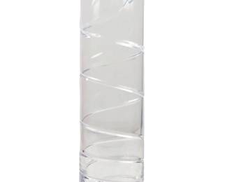 Baccarat Mid Century Design Crystal Vase