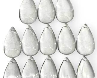 13pc Crystal Hanging Teardrops