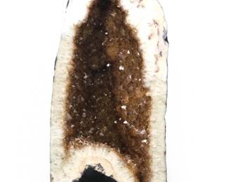 Large Citrine Crystal Cathedral Geode Specimen