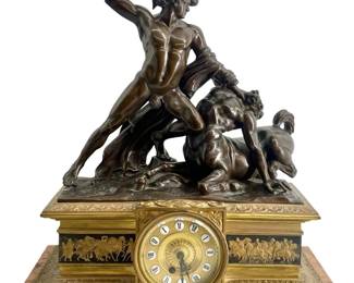 Antonio Canova Bronze Hercules and Centaur Clock