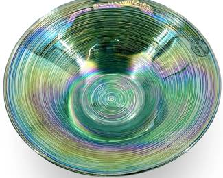 Genuine Silver Decorated Blue Decorative Bowl