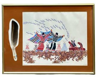 Signed Paul Goble “Thoughts Fly w Them" Print