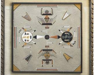 Native American James C. Joe Sand Painting