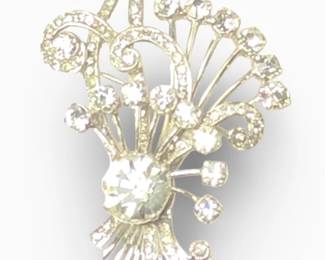 Phenomenal Vintage Eisenberg Rhinestone Brooch