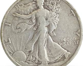 1935 Walking Liberty Half Dollar Silver Coin
