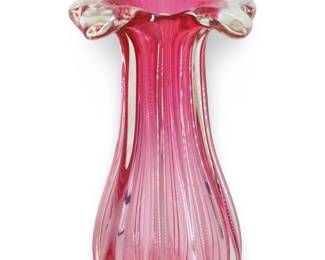 Chribska Bohemian Glass Vase Josef Hospodka