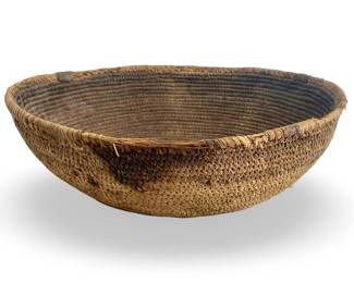 Antique Native American Hand Woven Basketry Bowl