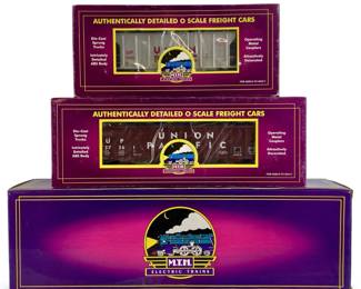 3pc M.T.H. Electric Train Car Collection