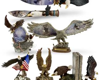 8pc The Bradford Exchange Eagle Collectibles