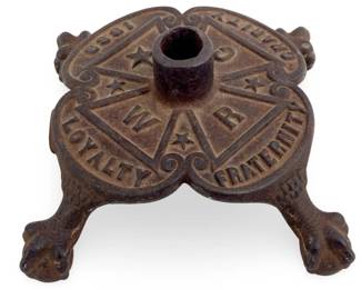 1889 Cast Iron Masonic Flag Pole