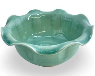 Ceramic Wood Ash Glaze Siam Celadon Bowl