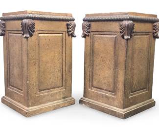 Pair Classical Cast Resin Pedestals