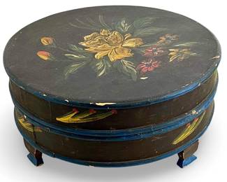 Vintage Hand Painted Wooden Box