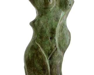 Picasso Bronze Torso Sculpture on Marble Base