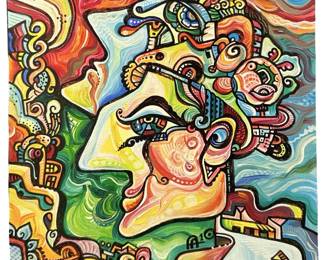 Signed Alex Arshansky “Duplicity" Oil on Canvas