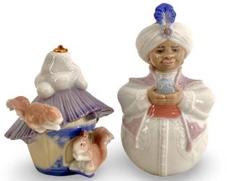 Lladro King Balthasar & Our Winter Home Figures