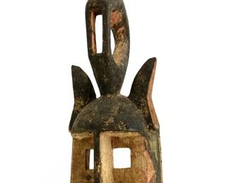 Hand Carved African Dogon Wooden Mask Art
