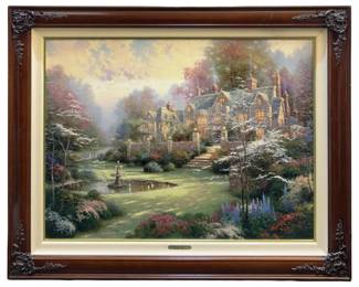Signed Thomas Kinkade Garden Giclee