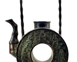 1850 Chinese Xing Dynasty Bronze Teapot