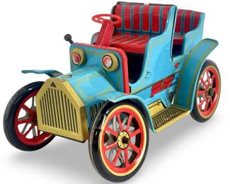 Japanese Modern Toy Trade Lever Action Tin Car