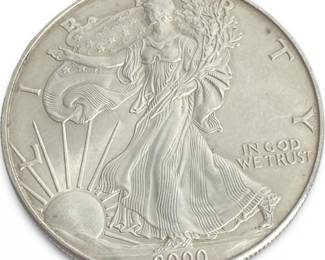 2000 Silver Eagle.999 Fine Silver 1 Troy Ounce
