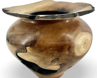 Jacks of Fiji Turned Burl Wood Studio Art Bowl