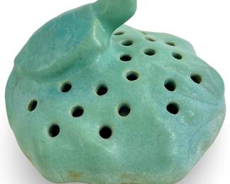 Signed Van Briggle Glazed Ceramic Turtle Pottery