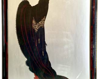 “Soirée" Serigraph on SliverFoil Roman De Tirtoff