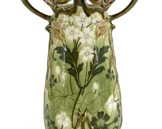 Ceramic Art Nouveau Austrian Vase