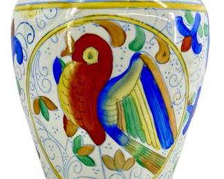 Chinese Hand Painted WBI Bird of Paradise Vase