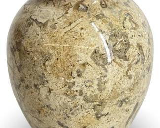 Small Political Shed Coral Fossil Stone Vase