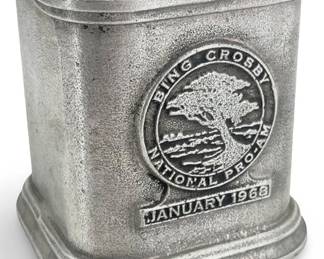 Jack Daniels 1968 Bing Crosby Pro-AM Pewter Vessel