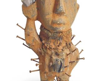 African Carved Nkisi Nkond Wood Figure