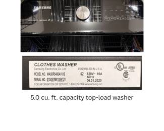 Samsung 5.0 cu. ft. capacity top-load washer - $900 for pair