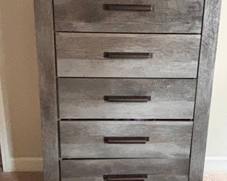 Ashley Furniture Chest of Drawers $300 - 33.5"w x 51"h x 15.5"d Matching night stands in next pictures (Total 3 piece set)