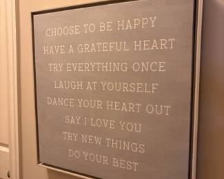 Wall Art - $25.00 - 25.5" x 25.5"