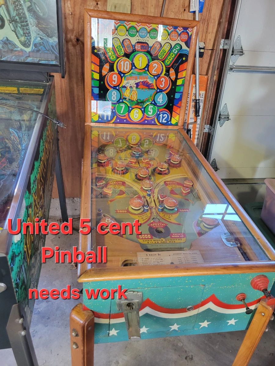 United 5 Cent Pinball